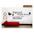 hot sell sweet dream wall sticker romantic sofa wall sticker for living room QTS032